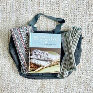 Knitting Kit for Beginners – Needles, Bags, Book by Debbie Bliss